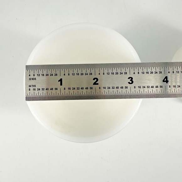 2 VINTAGE--Indiana Glass Milk Glass, footed dessert cup, Harvest Grape - Picture 4 of 7